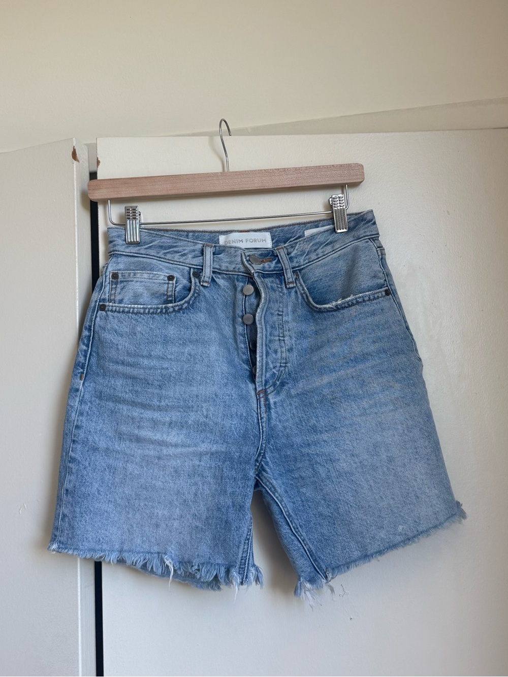 Denim Forum Light Blue Jean Shorts